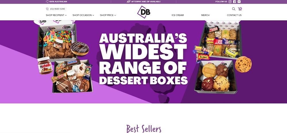 Dessert Boxes Australia Banner