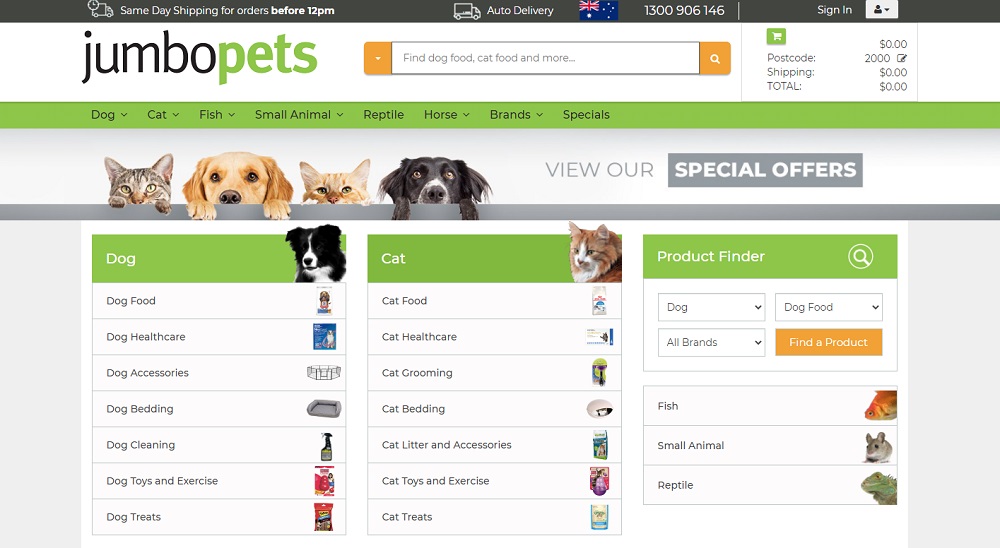 Jumbo Pets Australia Banner