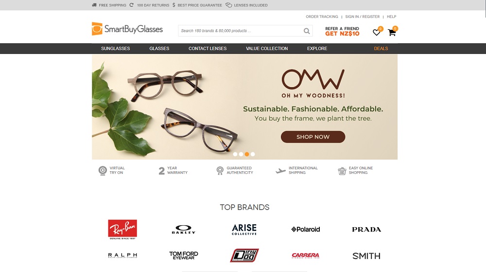 Smart Buy Glasses New Zealand Banner