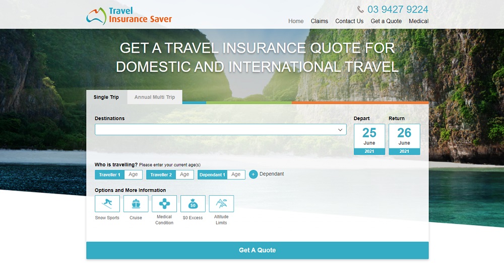 Travel Insurance Saver Australia Banner