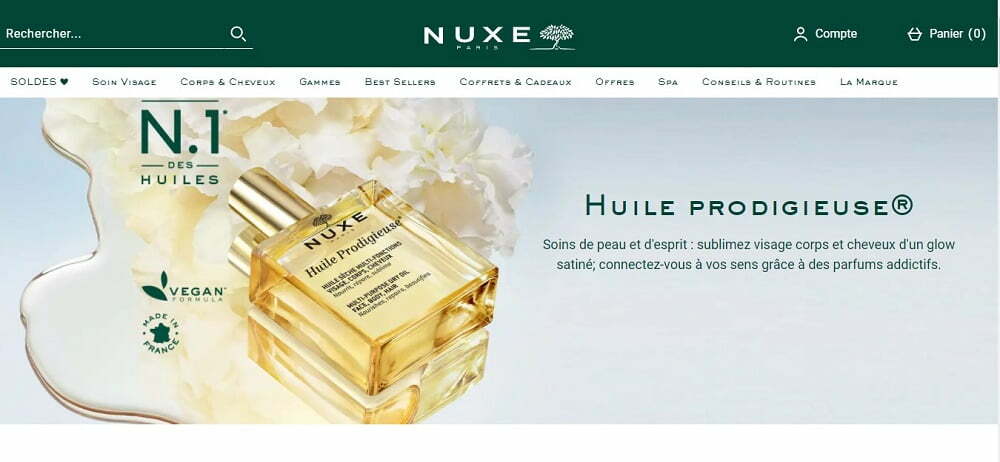 Nuxe France Banner