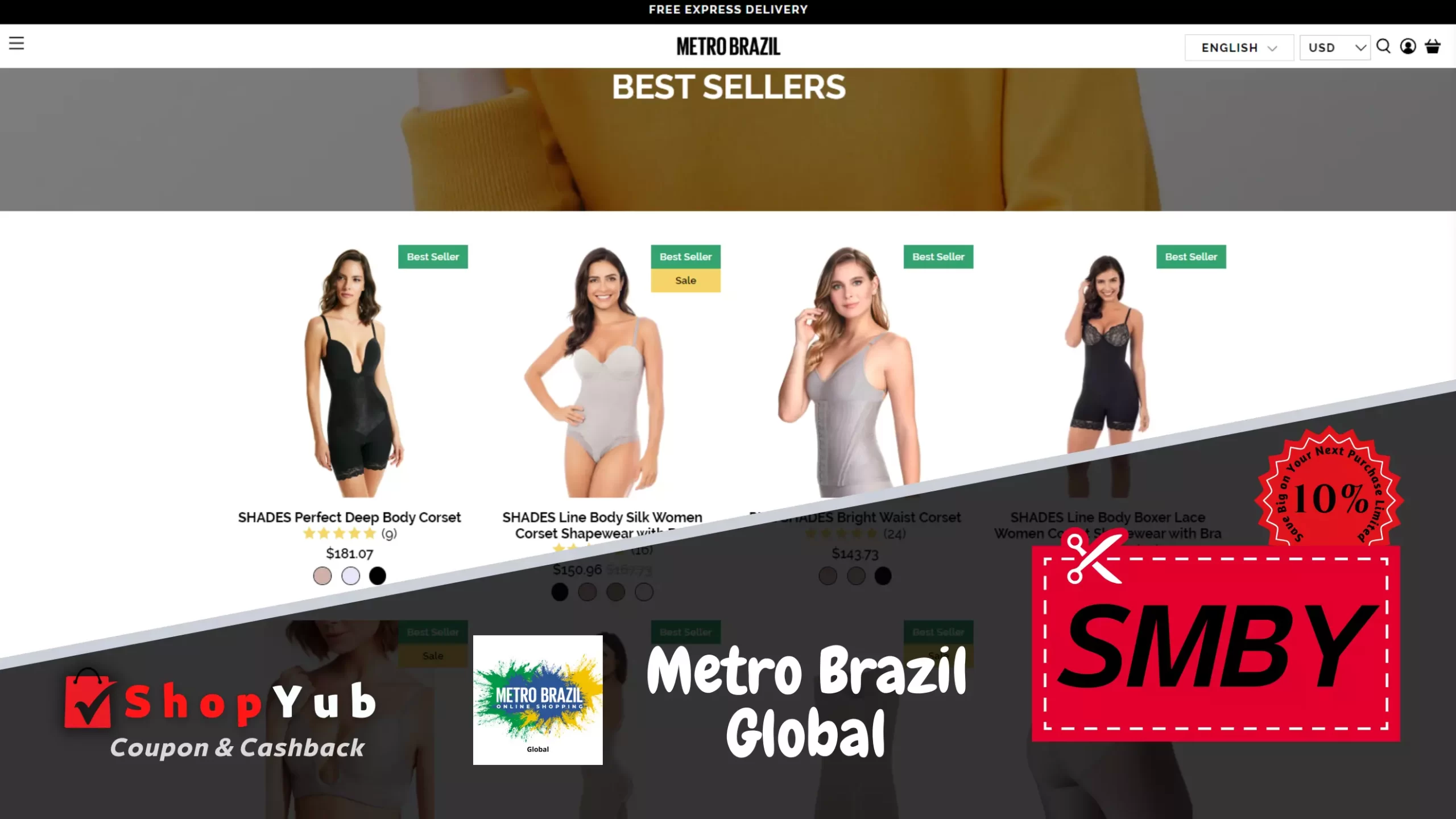 Use Metro Brazil Coupon Code: SMBY | Verified Metro Brazil Coupons for Global | 10% Off Metro Brazil Discount Codes fashion online | January 2024.