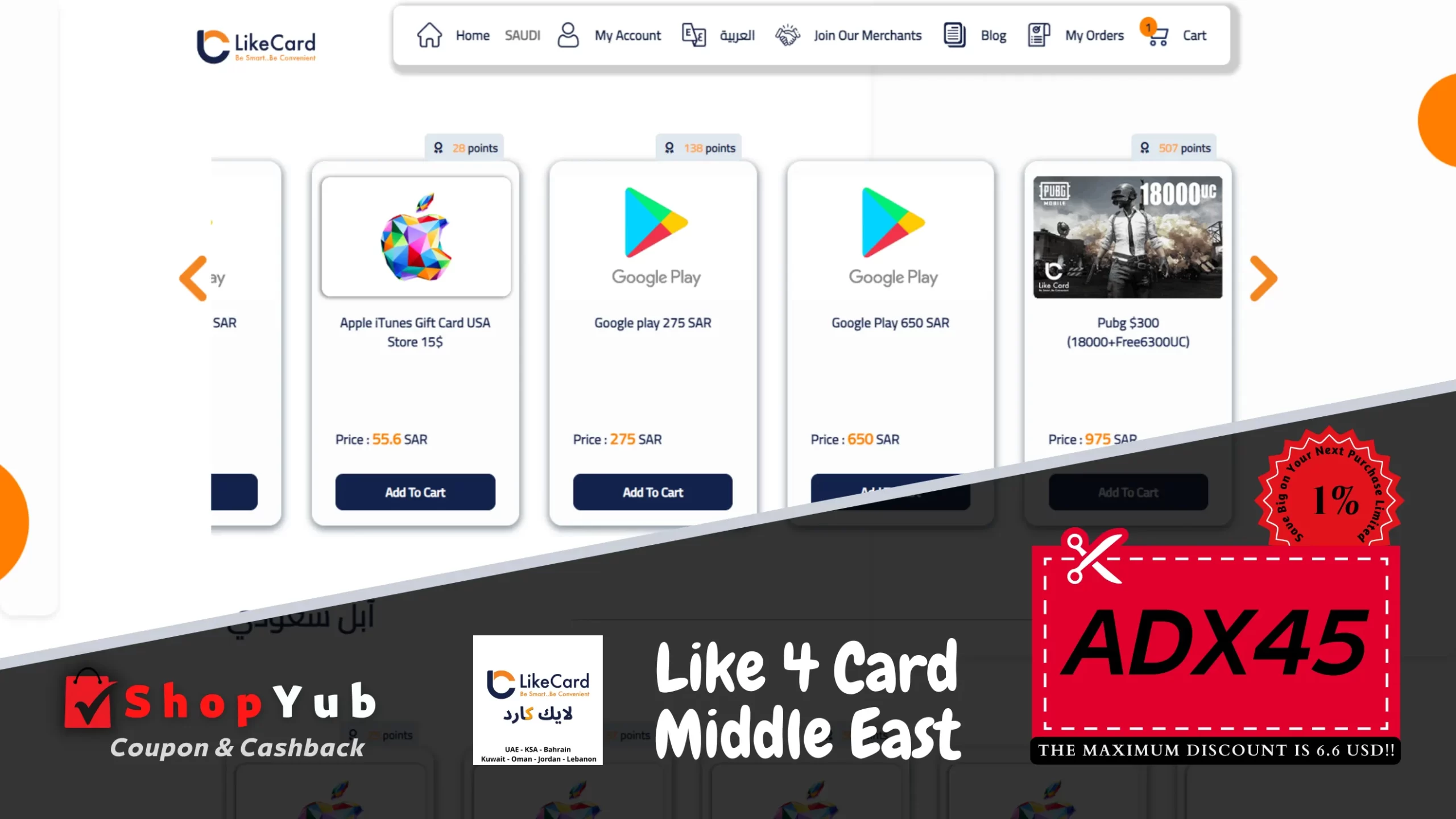Use Like 4 Card Promo Code: ADX45 ✓ Coupons & Cashback for Middle East 📍 Get 1% Off Discount Codes Recharge cards online ▶ March 2024.