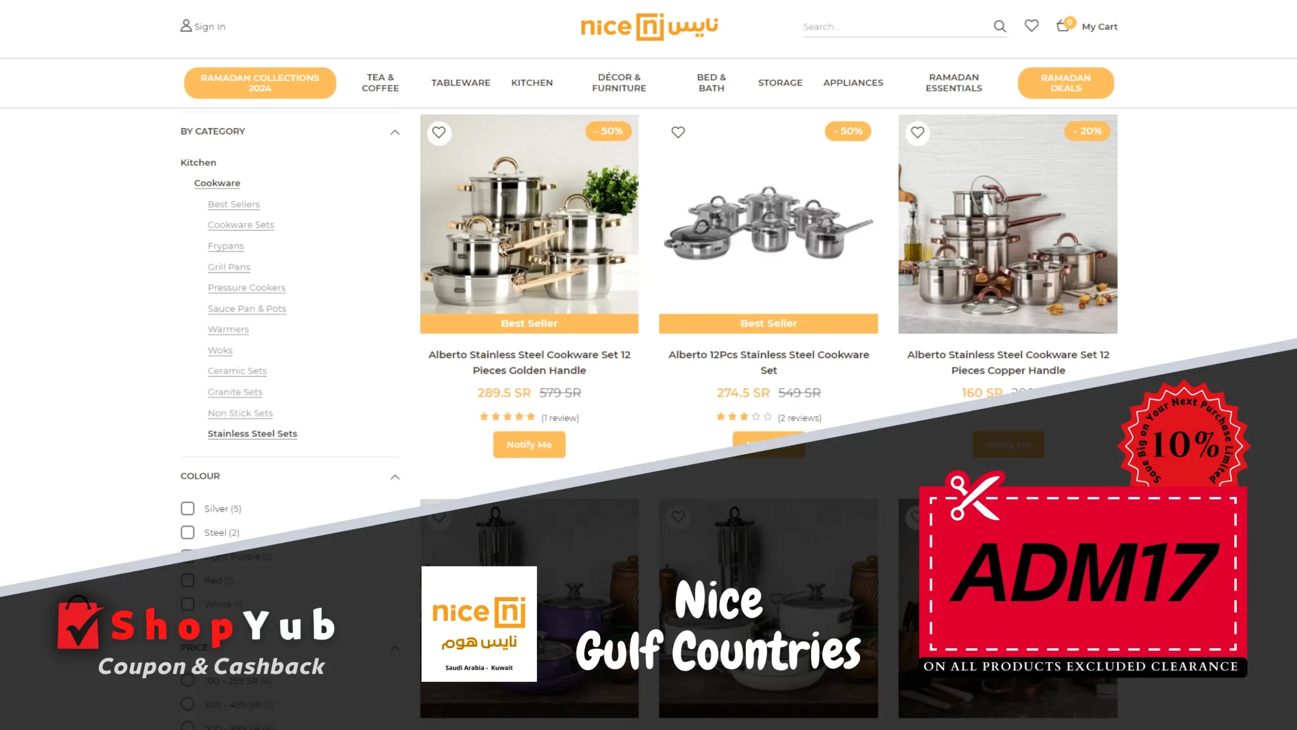 Use Nice Promo Code: ADM17 ✓ Verified Coupons for KSA, KWT 📍 Get 10% Off Discount Codes Home Furnishings ▶ March 2024.